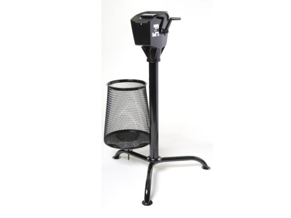 Junior Tee Console with Classic<br>ball washer & litter caddie - Black