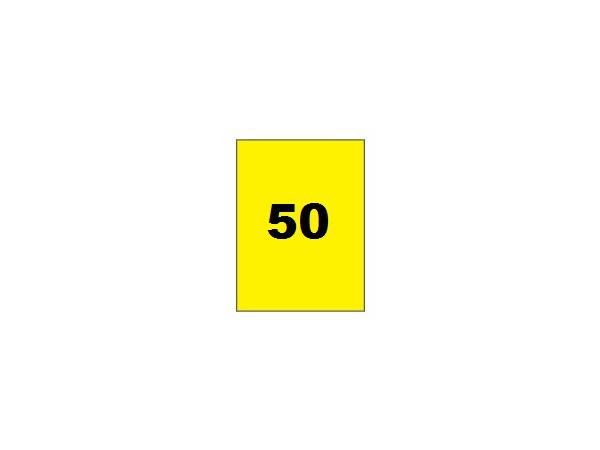 Range flag 50 vertical <br>Yellow/black - with tube