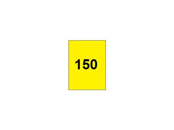 Range flag 150 vertical<br>Yellow/black - with tube 