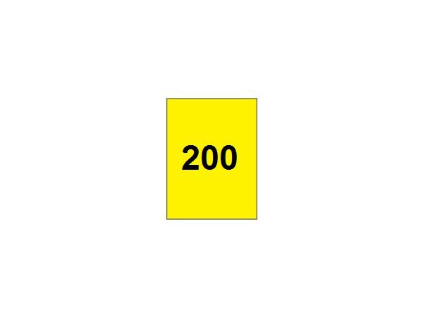 Range flag 200 vertical <br>Yellow/black - with tube 