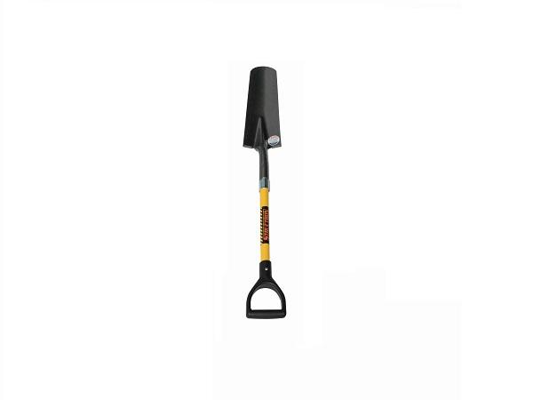 Drain spade 74 cm<br>w/ yellow fiberglass D-grip handle