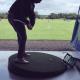 Hill Experience golf trainer<br>with nylon fairway turf